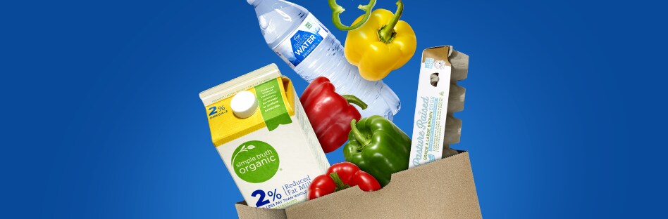 Grocery Bag with Fresh Produce