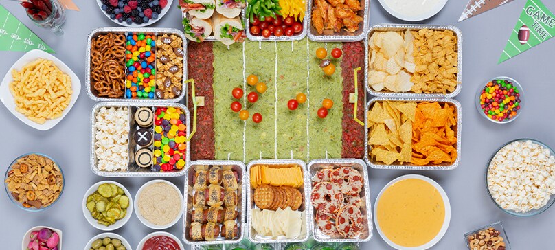 Make a Snack Stadium with Football Appetizers Make a Snack Stadium with Football Appetizers
