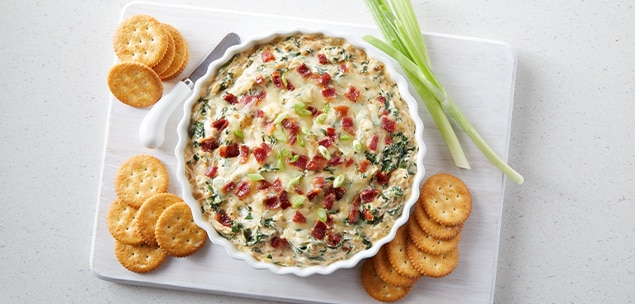 Hot Bacon Spinach Dip
