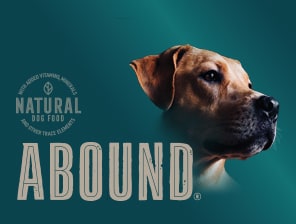 Abound natural dog food cheap