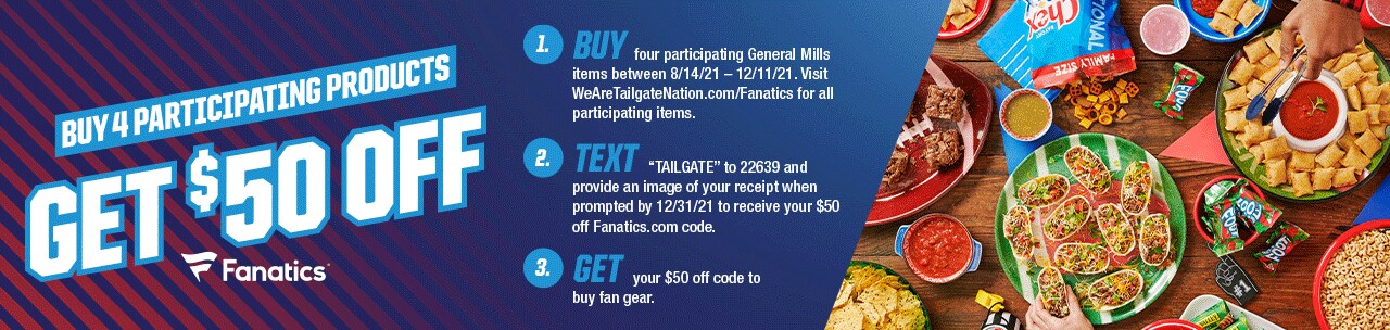 Buy Four Participating Products, Get $50 Off