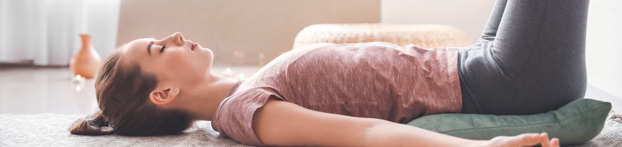 A yoga routine at home A yoga routine at home