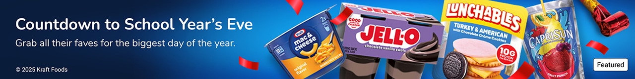 Back to School Fuel - Stock up on school-day faves.