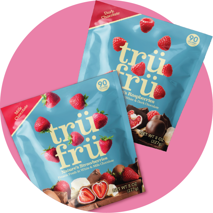 Tru Fru chocolate-covered frozen berries.