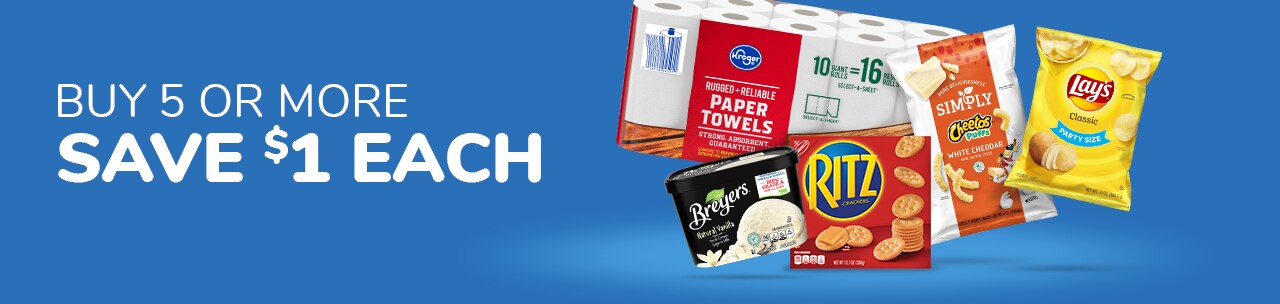 Buy 5, Save $1 Each